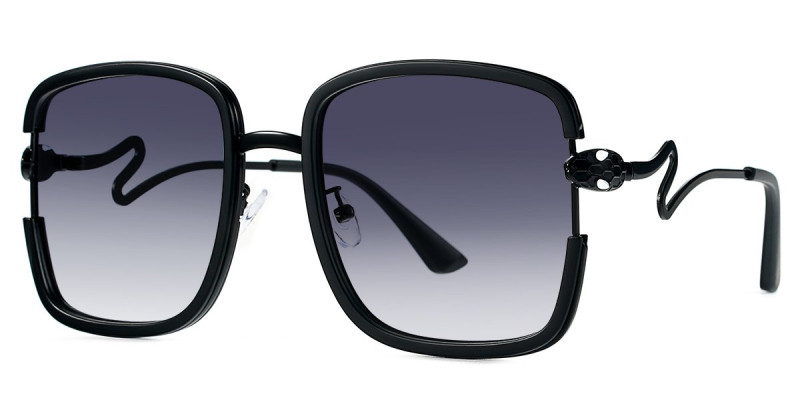 Square Black Sunglasses