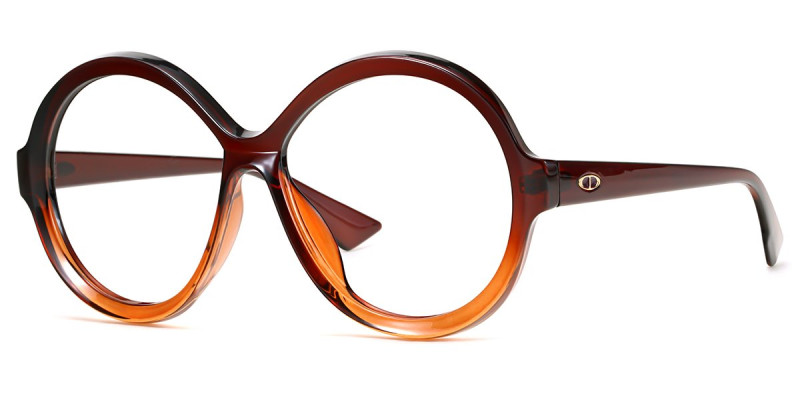 Round Brown Frame