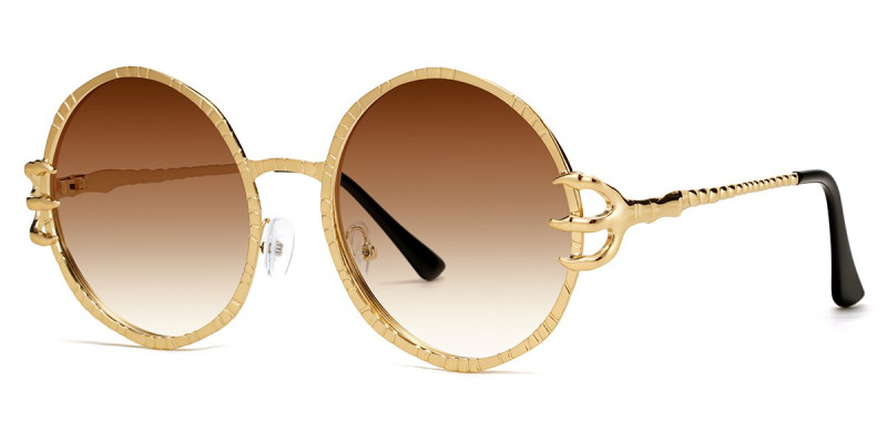 Round Gold Sunglasses