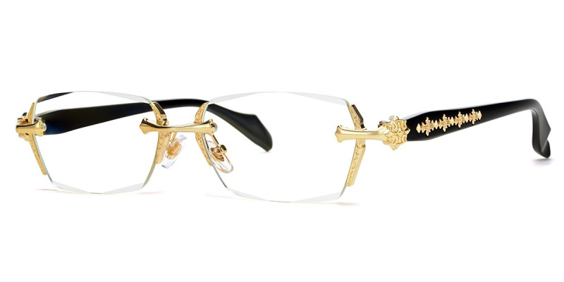 Rimless Gold Frame