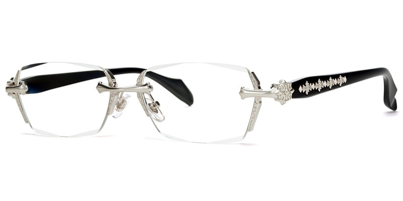 Rimless Silver Frame