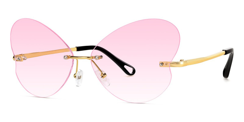 Rimless Pink Frame