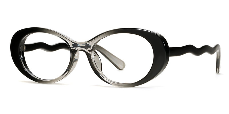 Oval Black Frame