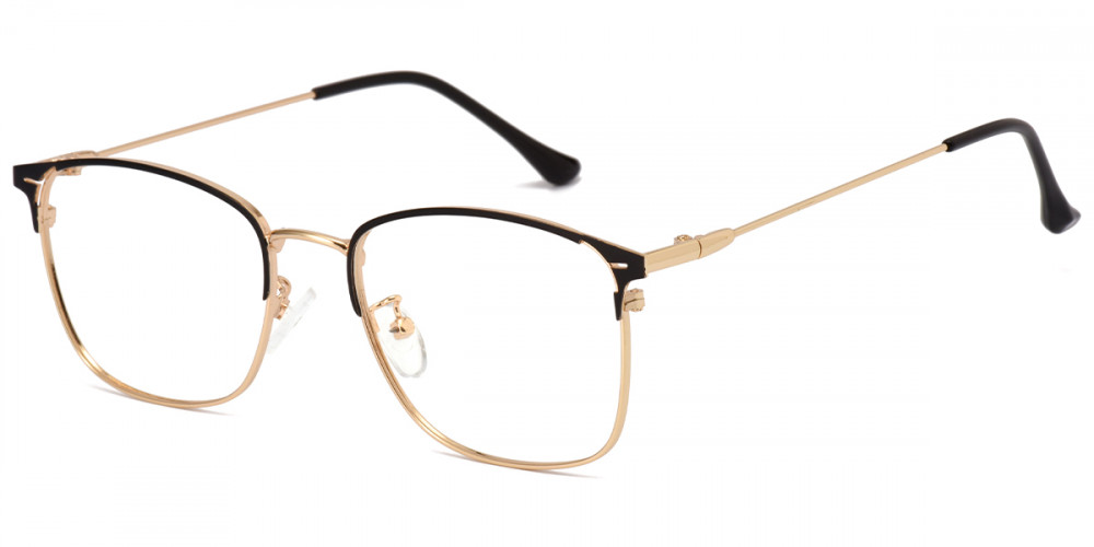 Omeka - Square Gold Prescription Glasses | Ublins