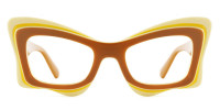 Cateye Yellow Frame