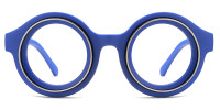 Round Blue Frame