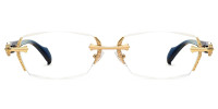 Rimless Gold Frame