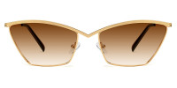 Cateye Gold Sunglasses