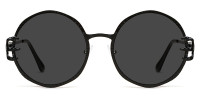 Round Black Sunglasses