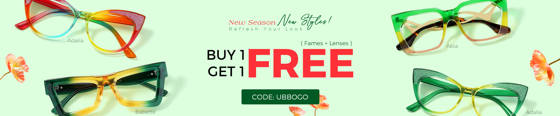 Buy 1 Get 1 Free (Frames + Lenses)